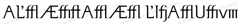 ALTERNATES LIGATUR字体转换